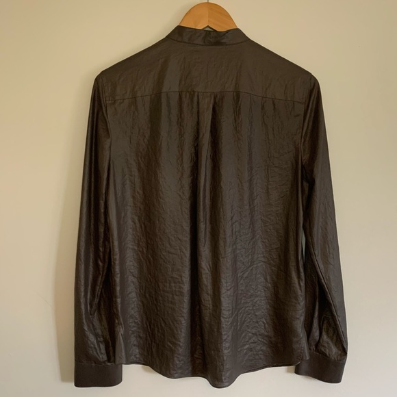 BCBGMaxAzria Dusty Olive Anderson Button Up - Picture 9 of 14